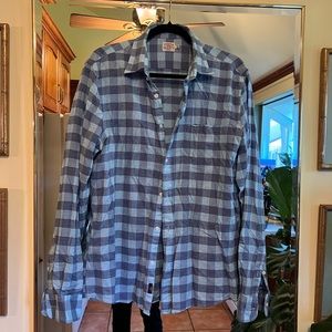 Men’s Faherty Cotton/Linen Button Down